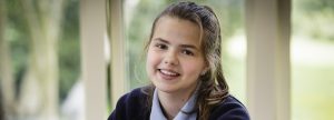 Girl smiling