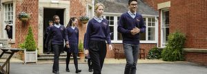 children walking outside