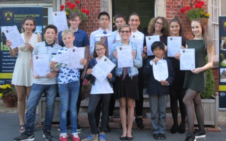 children with their certificates