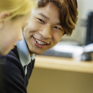 boy smiling