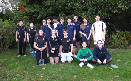 Badminton students