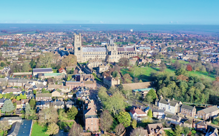 sky view of Kings Ely