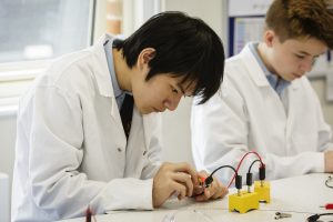 boys in lab coats