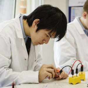 boys in lab coats