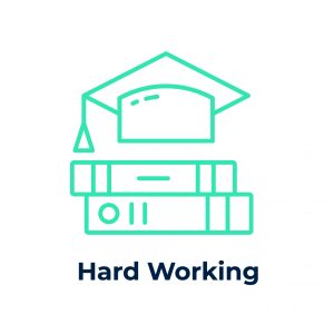 Hard working icon